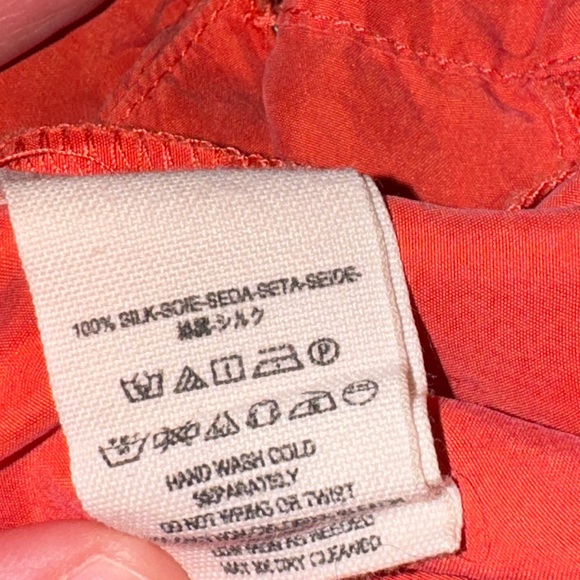 Free People RARE Open Back Backless Silk Jumpsuit Capri Length Tie Back Peach - Picture 13 of 14